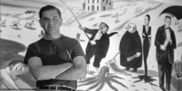 Charles Addams e quella visione funerea che ispirò la famiglia Addams