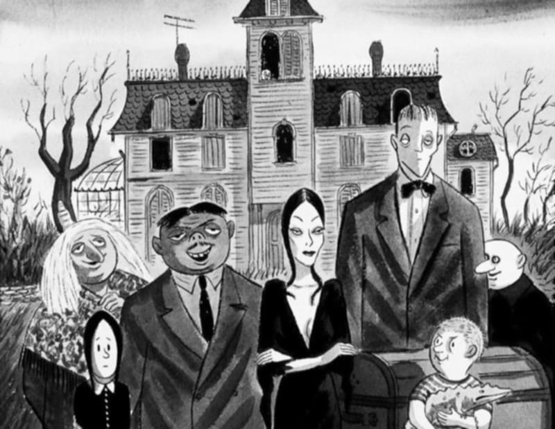 Charles Addams e quella visione funerea che ispirò la famiglia Addams